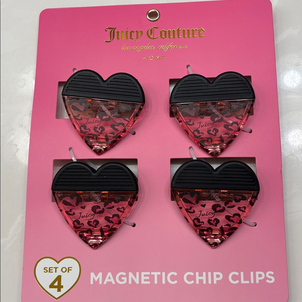 Juicy Couture magnetic chip clips - NWT